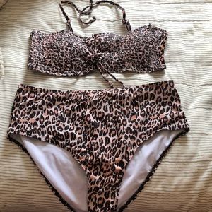 SHEIN Leopard print swim suit